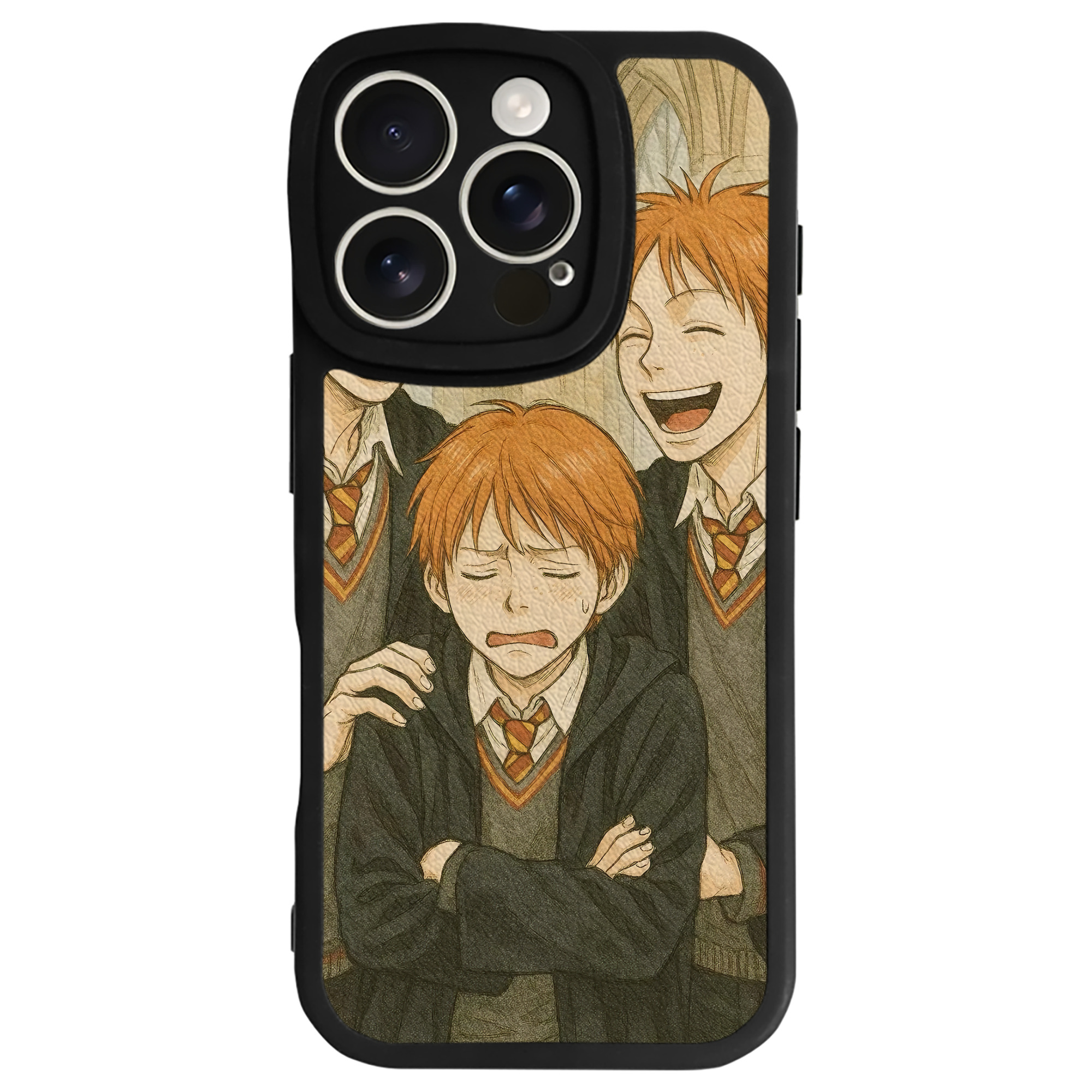 （画像用） Harry Potter ハリー・ポッターシリーズ 【iPhone 16シリーズ対応】シリコンスマホケース（レザー調） 材質：シリコン